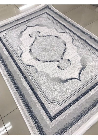 Liparis Halı Toscana 314gm Serisi Triko Akrilik Salon Oturma Yatak Odası Halısı Gri - Mavi