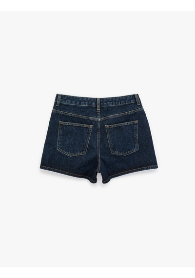 Koton Normal Bel Düğmeli Pamuklu Rahat Kalıp Mini Denim Şort Koyu İndigo 6sal40003md İndigo Koton Normal Bel Düğmeli Pamuklu Rahat Kalıp Mini Denim Şort Koyu İndigo 6sal40003md İndigo
