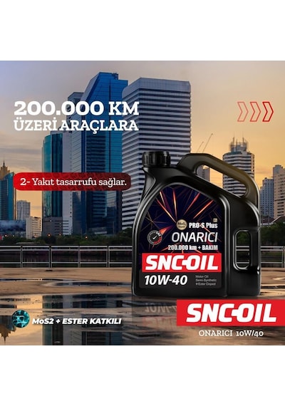 Snc-oil Onarıcı 10W-40 200.00 KM+Bakım Motor Yağı 4 L