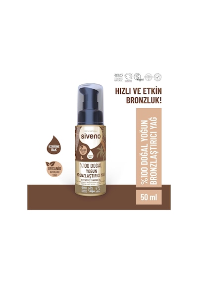 %100 Doğal Bronzlaştırıcı Yağ Organik Avokado Yağı Nemlendirici Yoğun Bronzlaştırıcı 50 Ml