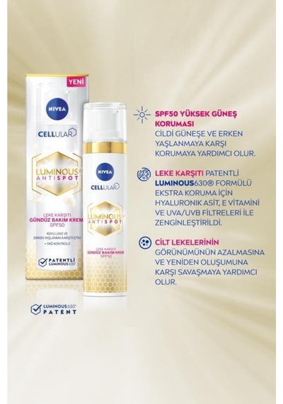 Luminous630 Leke Karşıtı Cilt Bakım Rutin, Güneş Koruyucu Yüz Kremi 40ml Ve Gece Kremi,çanta Hediye