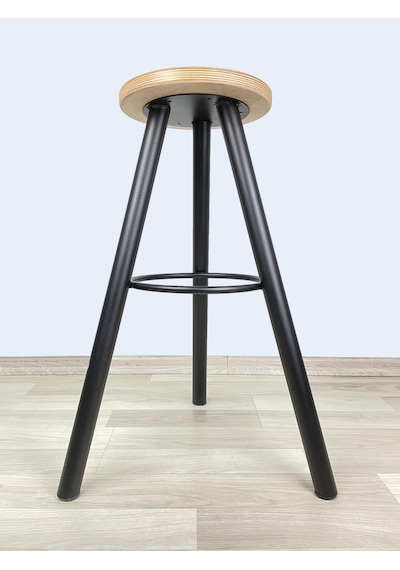 Banco Bar Sandalyesi, Bar Taburesi 72cm Ahşap Siyah