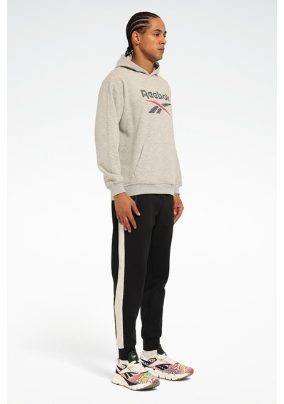 Reebok New Id Reg Hoodıe Gri Erkek Sweatshirt Gri-lacı-kırmızı