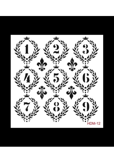 Hdm12 Cadence Home Dekor Stencil 25X25