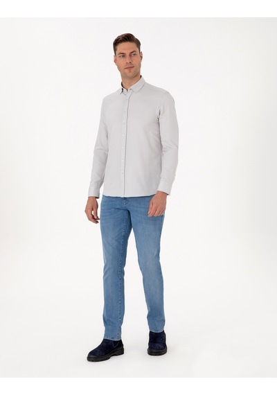 Pierre Cardin Erkek Gri Gömlek Desenli 50311487-vr024 Gri