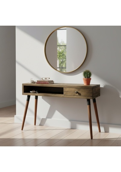 Mobenta Neo Entry: Masif Dresuar 1 Çekmece 1 Bölme - 120 Cm Cv Ceviz