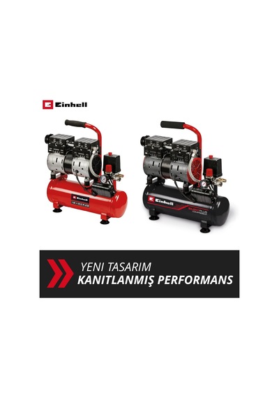 Kompresör Te-ac 110/6 Silent Plus 550 W'lık Sessiz Kompresör, Maks. 8 Bar, Yağsız/servissiz Motor, 6 L Tank, Basınç Göstergesi Ve Hızlı Serbest Bırakma Kaplini, Emniyet Valfi Kompresör Te-ac 110/6 Silent Plus 550 W'lık Sessiz Kompresör, Maks. 8 Bar, Yağsız/servissiz Motor, 6 L Tank, Basınç Göstergesi Ve Hızlı Serbest Bırakma Kaplini, Emniyet Valfi