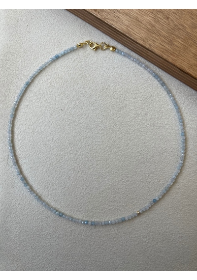 14 Ayar Ayar Doğal Taşlı Altın Kolye Kristal Kesim Topaz Taşı Altın Kolye Topaz Taşlı Altın Kolye Gri