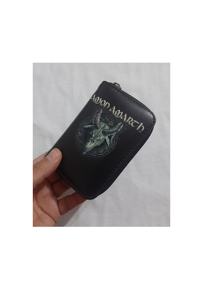 Owlbag Company Owl Bag Amon Amarth Desenli Tasarım Suni Deri Cüzdan Çok Renkli
