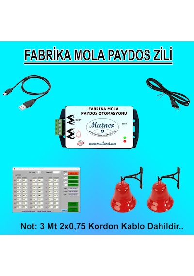Fabrika Mola Zil Otomasyonu V5 2 Çan Destekli