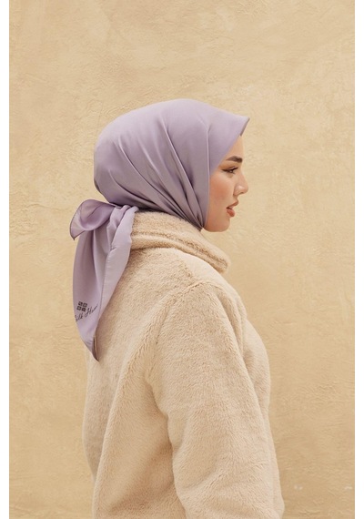 Silk Home Düz Shiny Eşarp - Lila - Lila