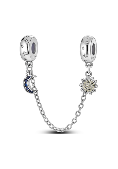 Fubena Güneş Ve Ay Sallantılı Zincirli Charm