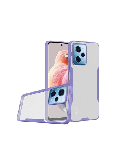 Newface - 805 - Xiaomi Redmi Note 12 5g Kılıf Platin Silikon - Edntrend - - Lila