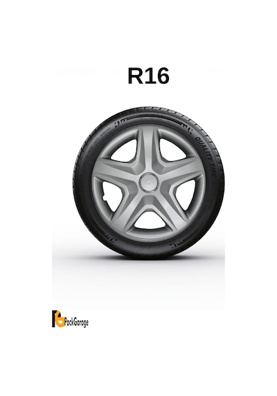 Volkswagen Up Club 16'' İnç Jant Kapağı 4 Adet Gri G105
