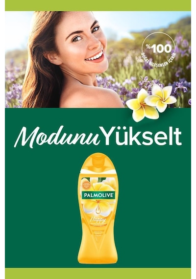 Palmolive Feel Happy Duş Jeli 2 x 500 ML + Seyahat Kiti