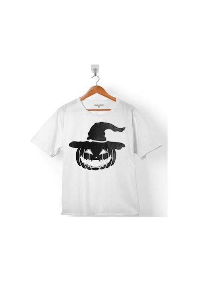 Cadılar Bayramı Halloween Cadı Satanist Skull Çocuk Tişört 001