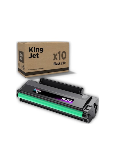 Kingjet Pantum Pa-210 Uyumlu Standart Kapasiteli 10'lu Paket Çipli Uyumlu Toner P2500 Uyumlu Toner