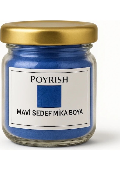 Mavi Sedef Mika Boya 50 Gr. Çok Renkli