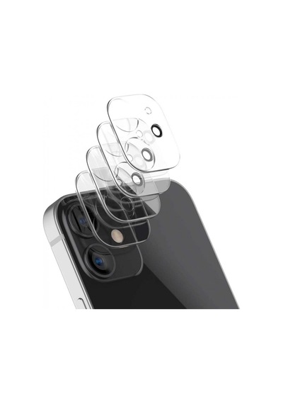 Apple Uyumlu iPhone 12 Kamera Lens Koruma Camı Şeffaf