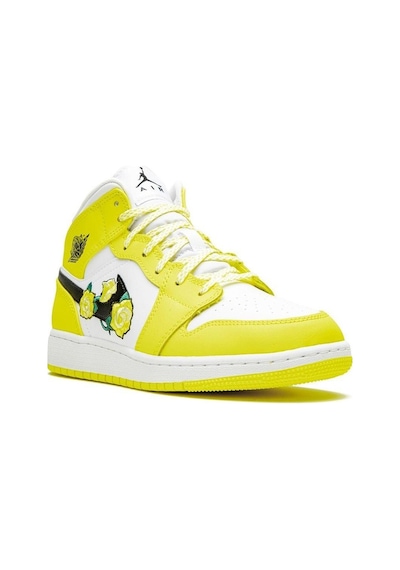 Nike Jordan 1 Mid Dynamic Yellow Floral (Gs) Av5174-700-38