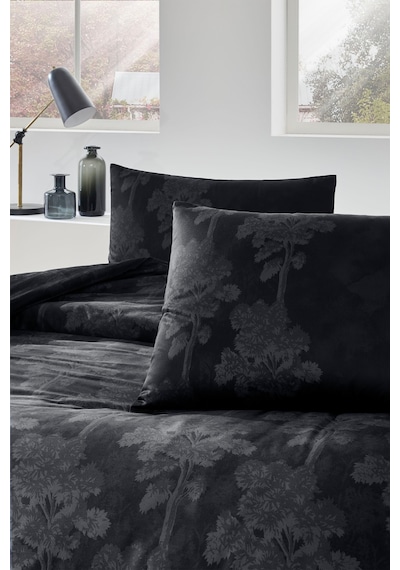 Özdilek Linden Çift Kişilik Soft Life Saten Nevresim Takımı Siyah