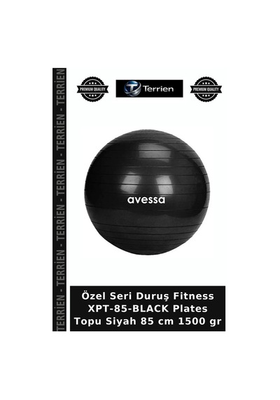 Özel Seri Duruş Fitness Xpt-85-black Plates Topu Siyah 85 Cm 1500 Gr