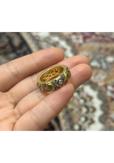 Allahverdi Türkmen Zümrüt Elmas Tamtur Yüzük 115