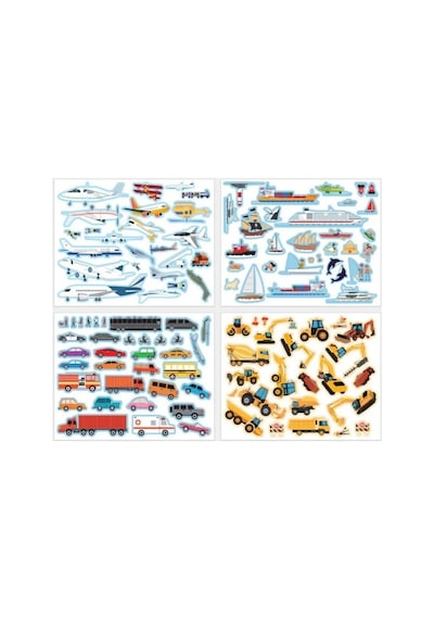 Lino Tekrar Tekrar Kullanılabilen Sticker Pad Taşıtlar Ls-603