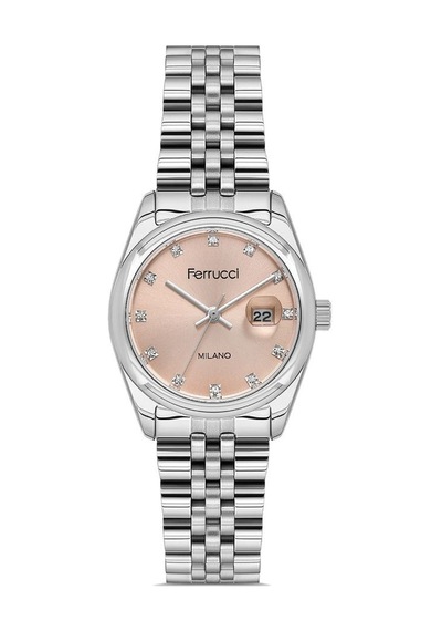 Ferrucci Fer.03806m.06 Çelik Kordon Kadın Kol Saati Metalik Gri