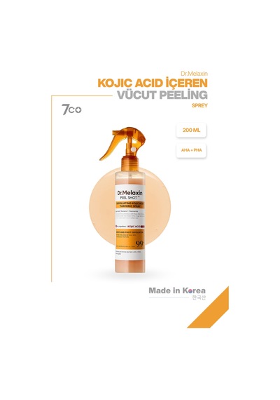 Kojik Asit İçerikli Vücut Peeling Spreyi Batık Ve Kararma Karşıtı Bakım 200ml