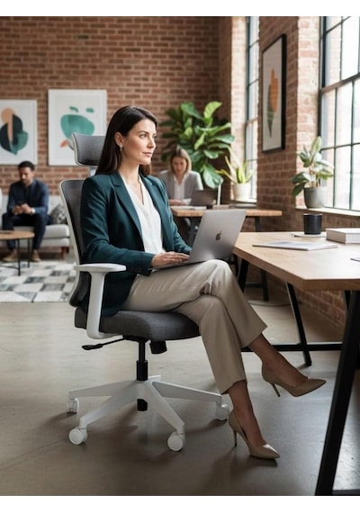 Zeon Büro Ofis Sistemleri // Comfort White Yönetici Koltuğu Ofis Çalışma Koltuğu Diğer