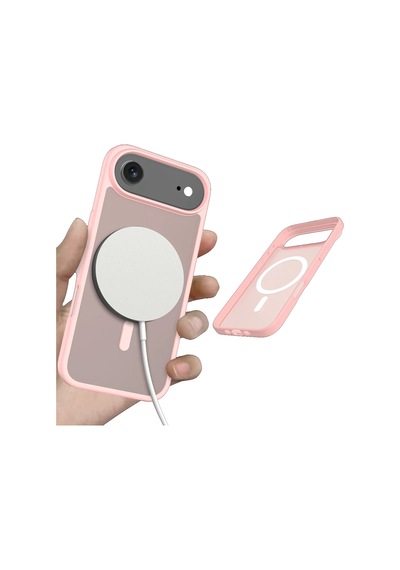 Joko Apple Uyumlu iPhone 17 Air Kılıf Jota Seri Magsafe Kapak Pudra
