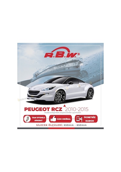 Peugeot RCZ Muz Silecek Takımı (2010-2015) RBW