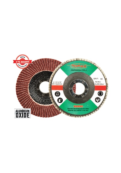 Flap Disk Zımpara 115 X 80 Kum 10 Adet