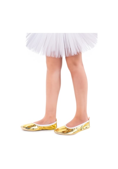 Kiko Kids Prom 7525 Kız Çocuk Pisi Pisi Balo Dans Gösteri Ayakkabısı Altın