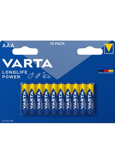 Varta Longlife Power Aaa İnce Kalem Pil 10'lu Paket Alkalin