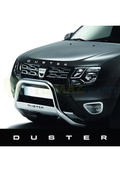 Dacia Duster Yazı Kaput Oto Sticker Yapıştırma Çıkartma Etiket 58 x 2 CM