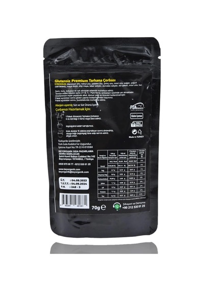 Bey Organik Glutensiz Premium Tarhana Çorbası 70g