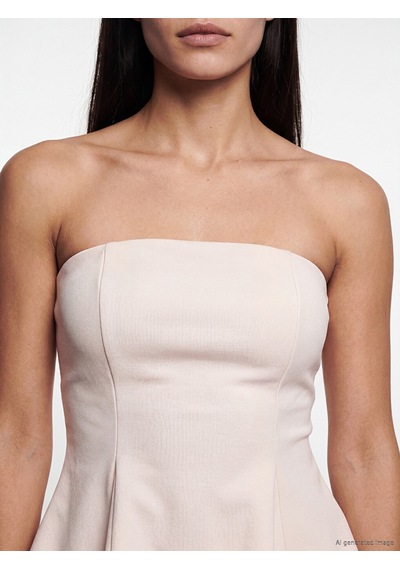 Lcw Vision Pembe Straplez Yaka Peplum Korse Bluz Lcw Vision Pembe Straplez Yaka Peplum Korse Bluz