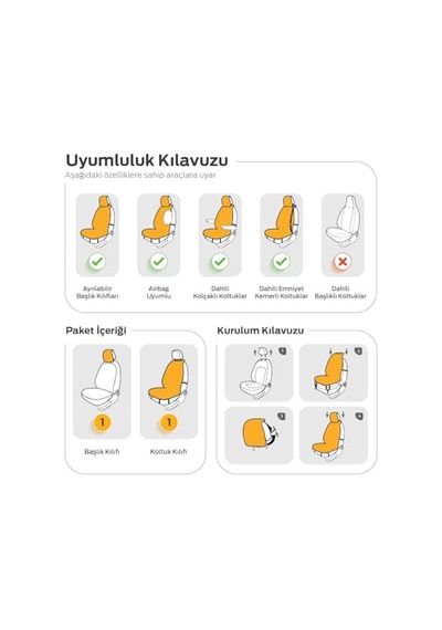 Otom Active Pro Series Koruyucu Oto Koltuk Minderi Siyah