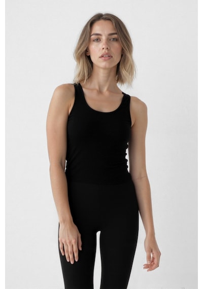 Vitrin Halter Yaka Spor Atlet Siyah