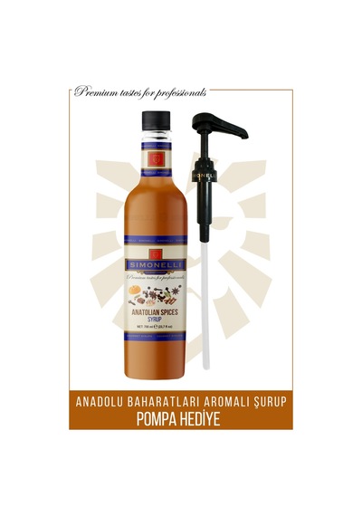 Simonelli Kahve Şurubu | Anadolu Baharatları | 70 CL | + Pompa