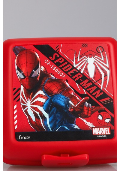 "dekomus Cep Defteri Hediyeli" Lisanslı Spıderman 500 Ml Trıtan Matara Ve 2 Katlı Beslenme Kutusu / Lunch Box Seti Altın