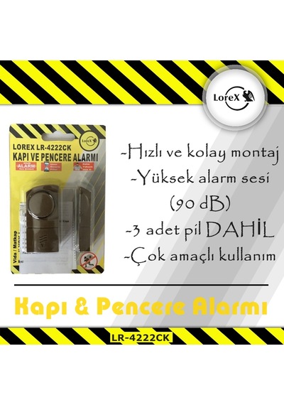 Lorex Lr-4222Ck Kablosuz Kapı Pencere Alarmı - Kahverengi