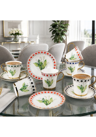 Rsy-276 6 Lı Fincan Takımı Nora Porselen