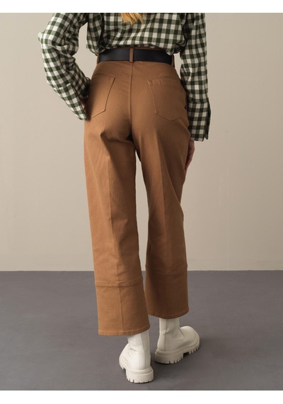 Xint Camel Regular Fit Pamuklu Pantolon 201128