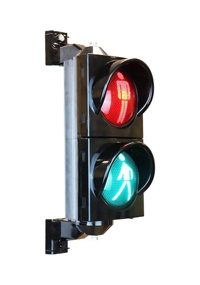 100 mm Ledli Yaya Figürlü Sinyal Verici, Trafik Lambası-2982 - 12 VDC