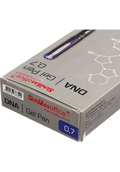 Office Dna Jel Tükenmez Kalem 12&apos Li Ambalaj Mavi 0.7 Mm 124-Pembe