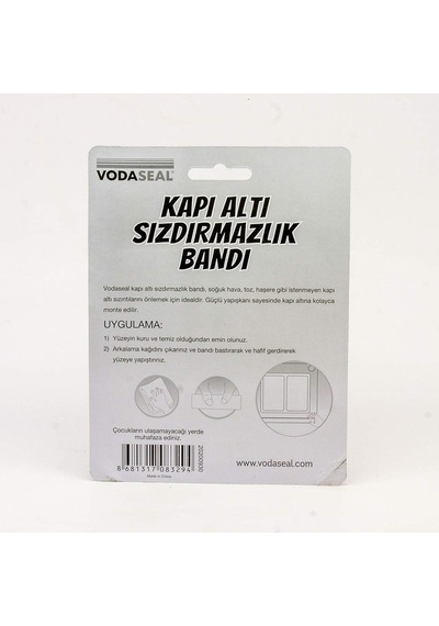 Kapı Altı Sızdırmazlık Bandı 40mmx110cm, Beyaz 0.05 M