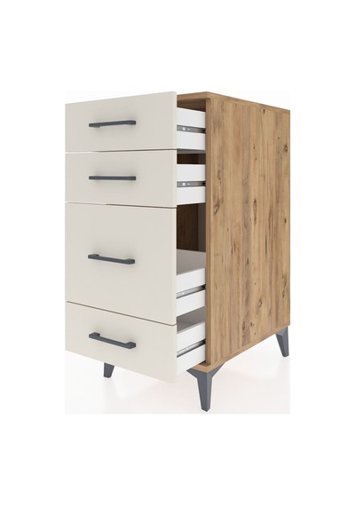 Kronos Komodin 4 Çekmeceli 44x59x96 Çam-aytaşı Atlas Çam